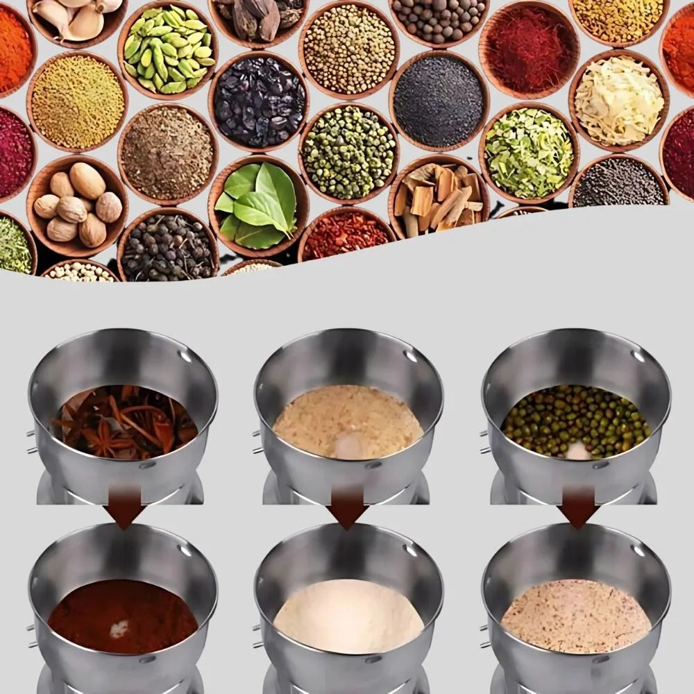 Molino Eléctrico Multifuncional para Café y Granos