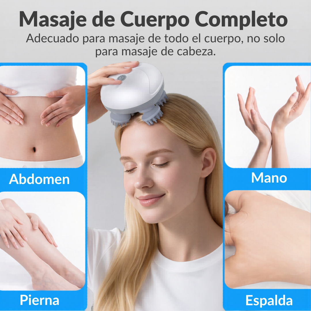 Masajeador Inteligente de Cuero Cabelludo - Experiencia de Spa en Casa