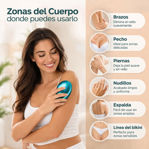 Depiladora Crystal Exfoliante 2 en 1 – Piel Suave Sin Dolor