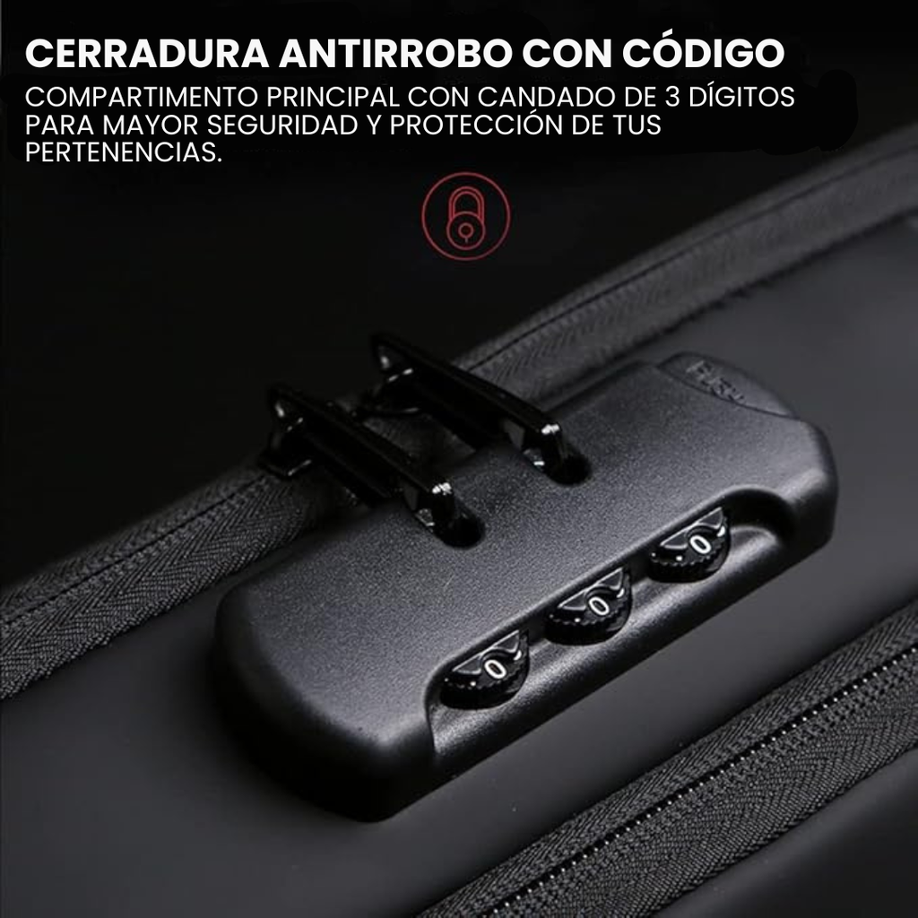 Bandolera Antirrobo con Puerto USB