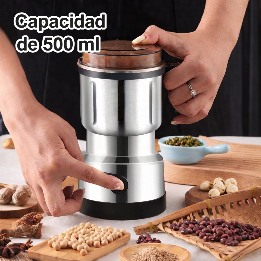 Molino Eléctrico Multifuncional para Café y Granos
