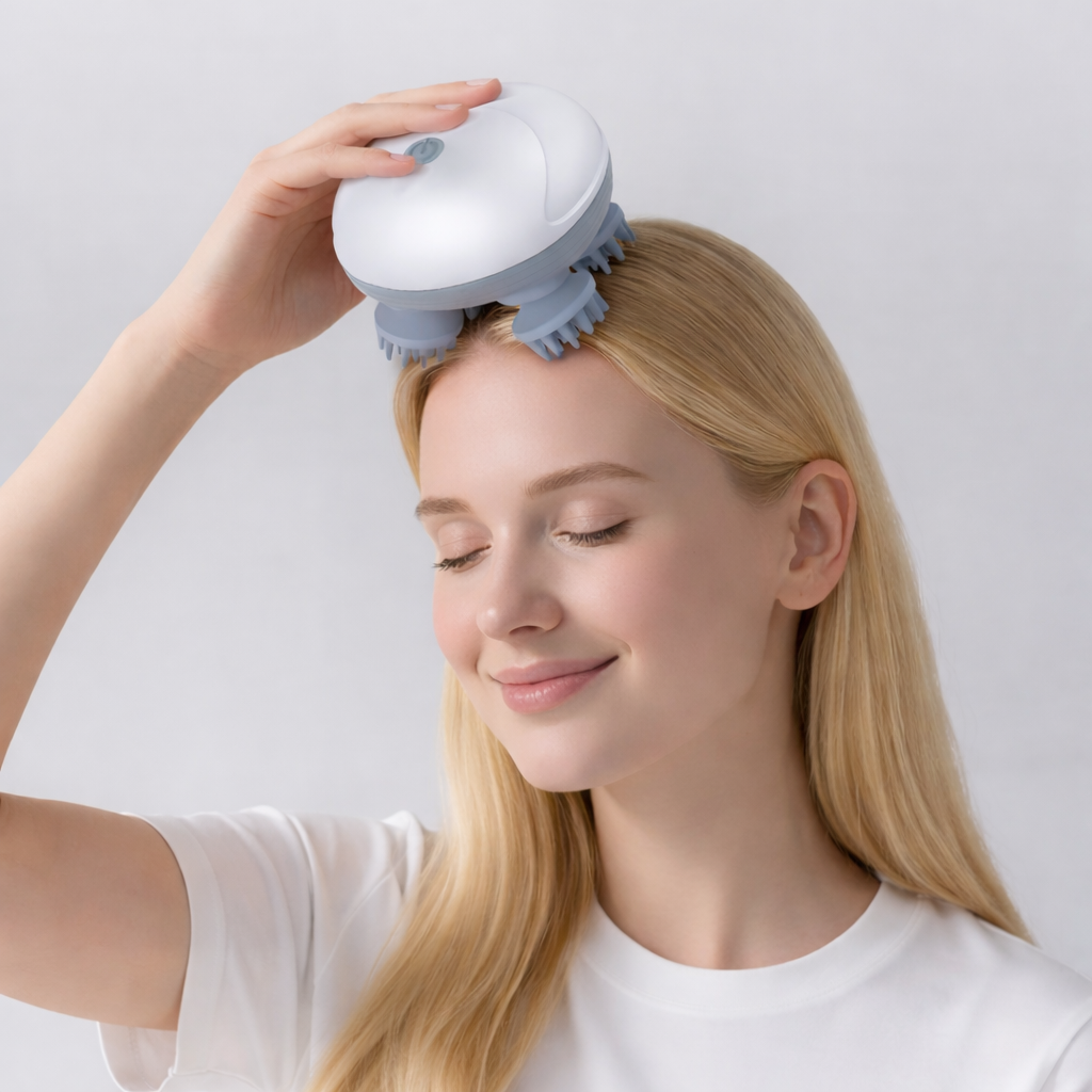 Masajeador Inteligente de Cuero Cabelludo - Experiencia de Spa en Casa