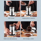 Molino Eléctrico Multifuncional para Café y Granos